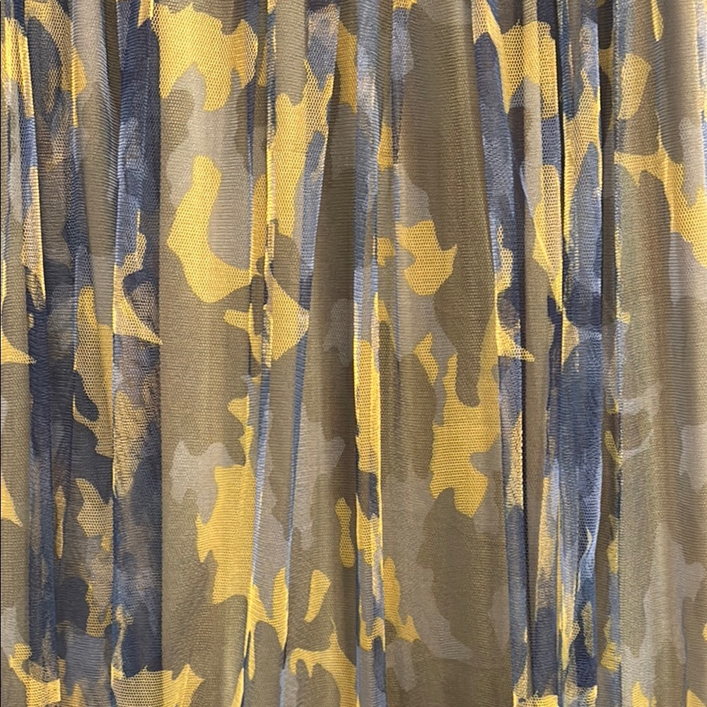 Printed tulle skirt